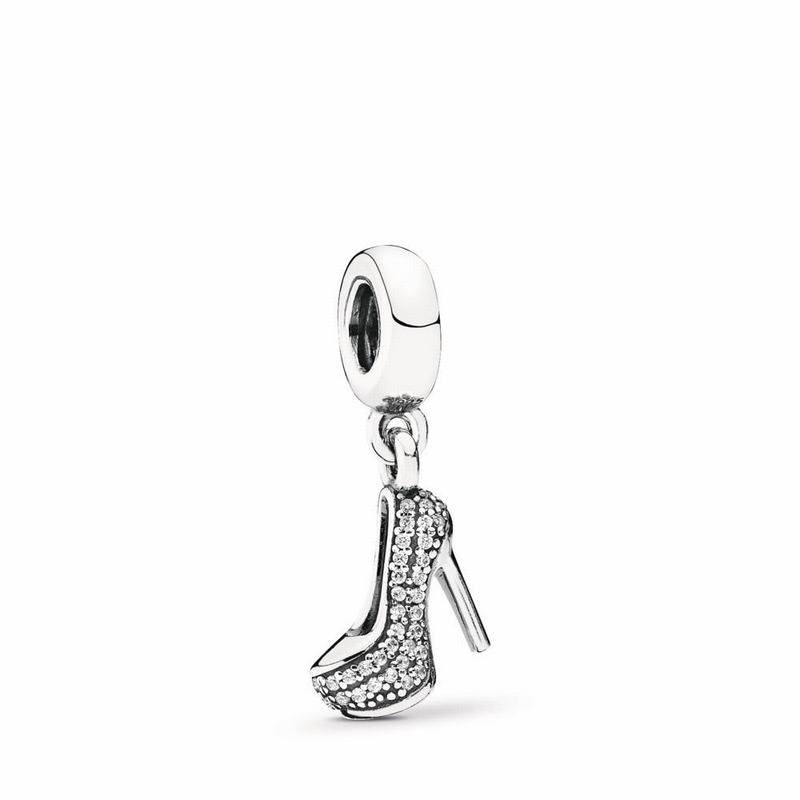 Pandora Sparkling Stiletto Dangle Charm Silver Egypt EQ9042378